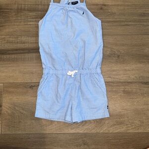 Nautica Light Blue Girls' Halter Romper